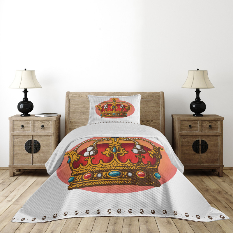Baroque Crown Coronet Bedspread Set
