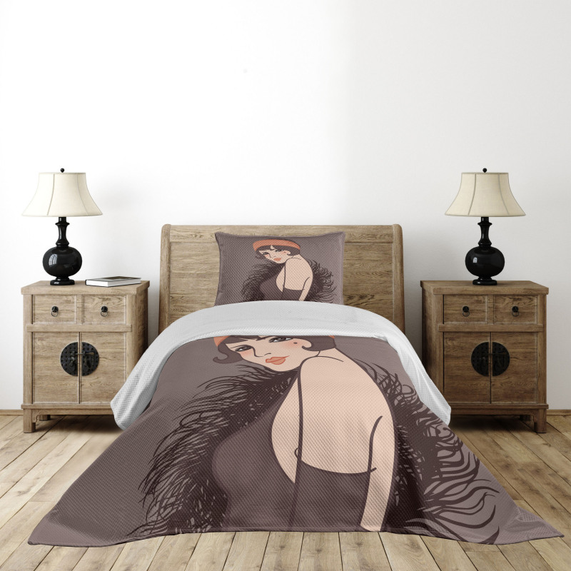 Girl with Mole Bedspread Set