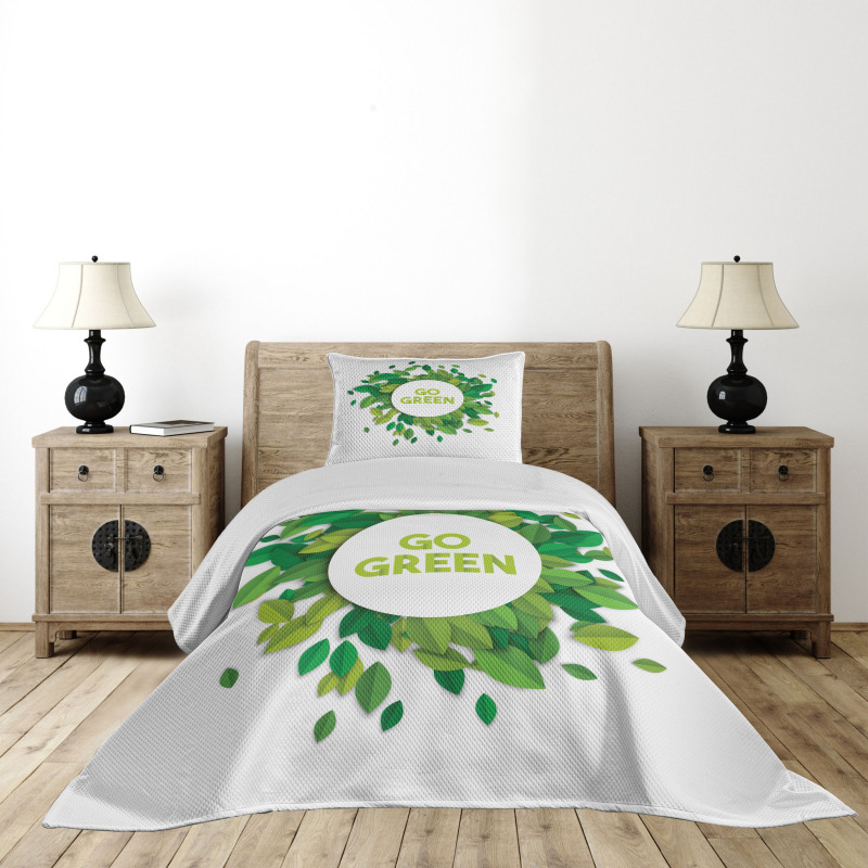 Go Green Eco Awareness Bedspread Set