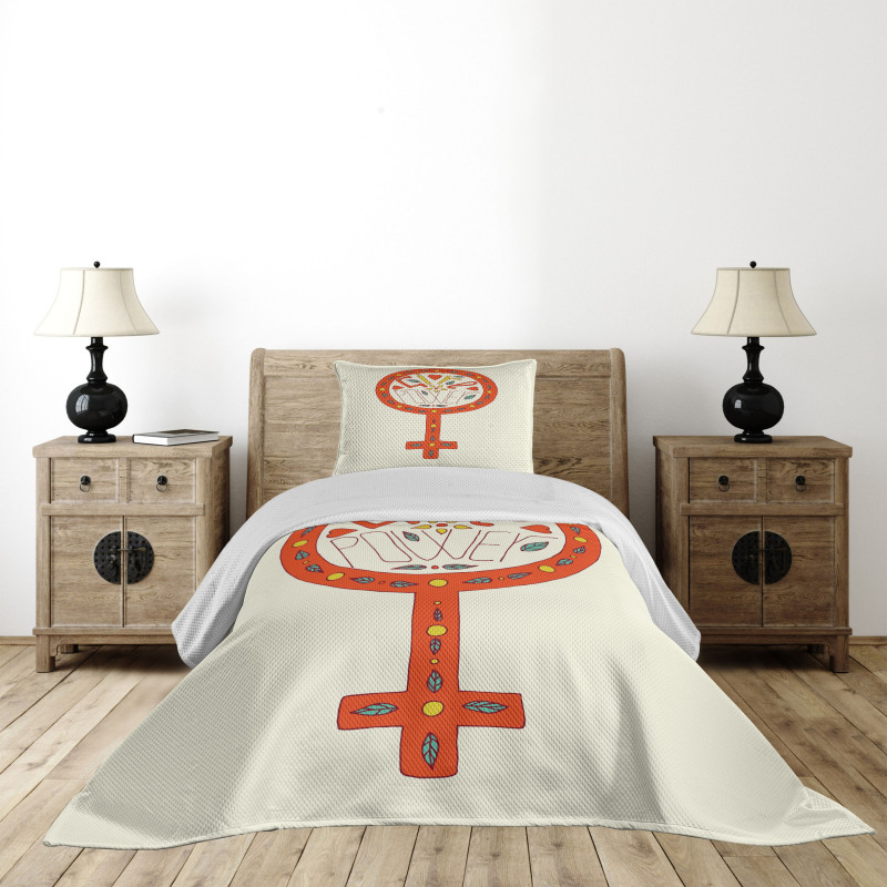 Doodle Venus Bedspread Set