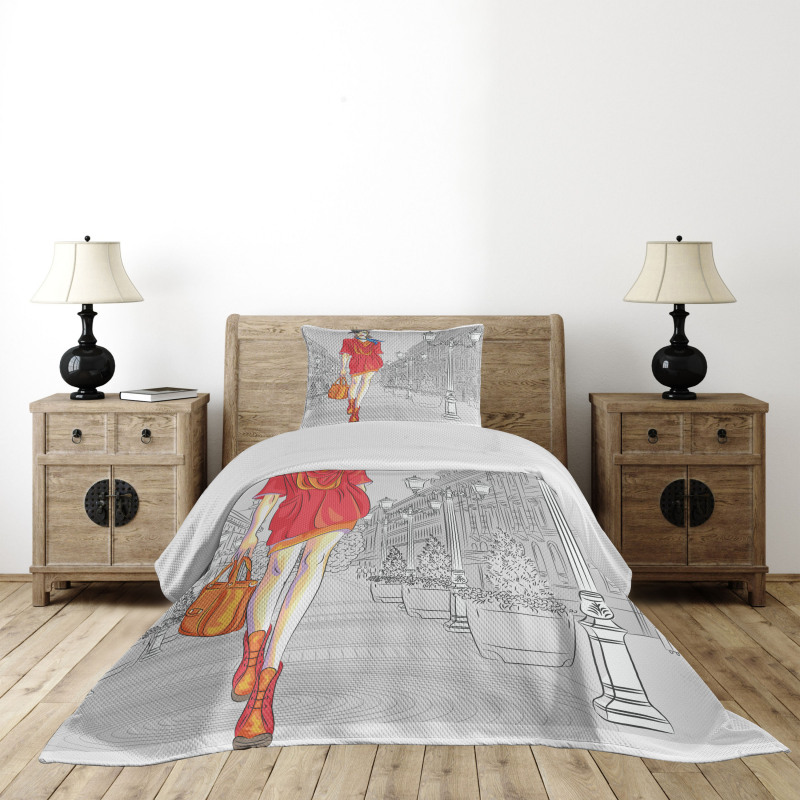 Modern Urban Street Fashion Bedspread Set