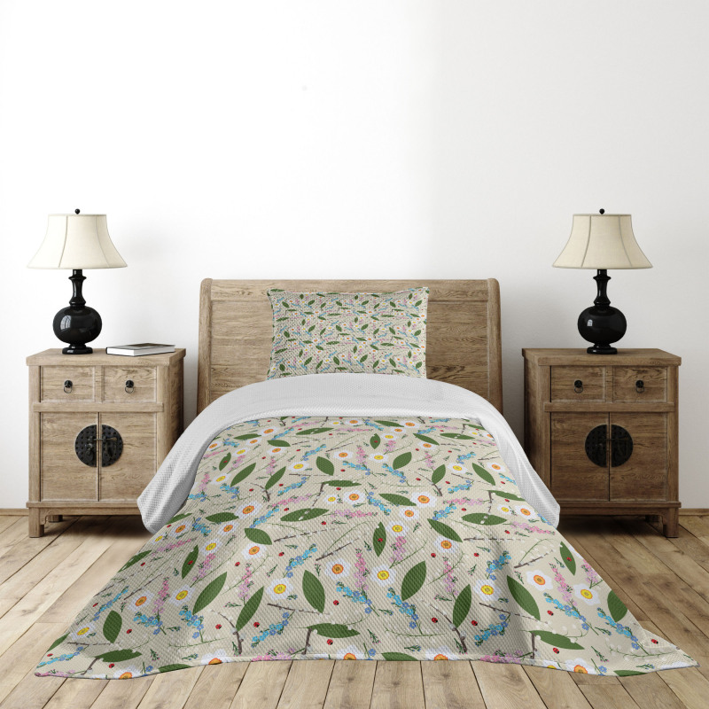 Romantic Floral Concept Bedspread Set
