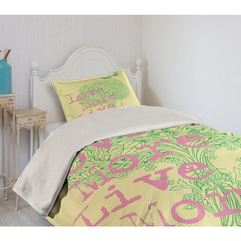 Positive World Wishes Bedspread Set