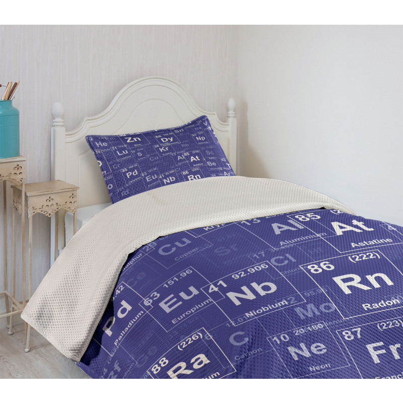 Chemistry Theme Bedspread Set