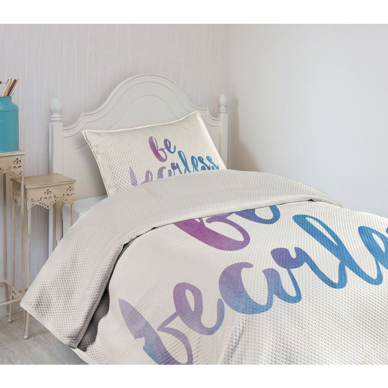 Be Fearless Watercolors Bedspread Set