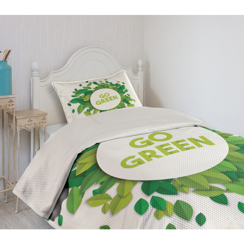 Go Green Eco Awareness Bedspread Set