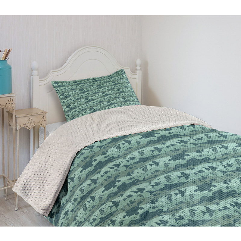 Sea Life Creatures Bedspread Set