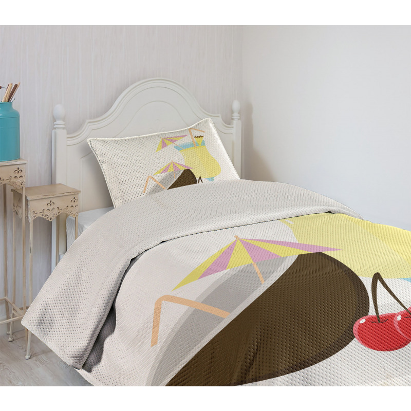 Pina Colada Cocktail Bedspread Set