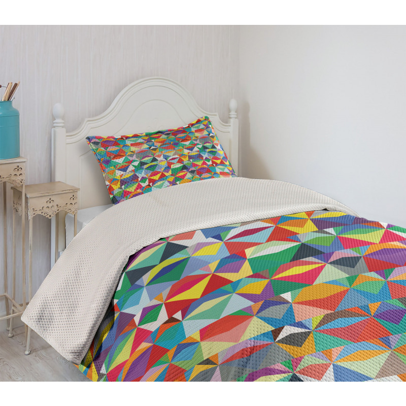 Chevron Triangles Bedspread Set