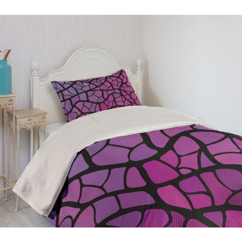 Graphic Stained Glass Bedspread Set