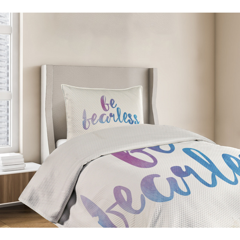 Be Fearless Watercolors Bedspread Set