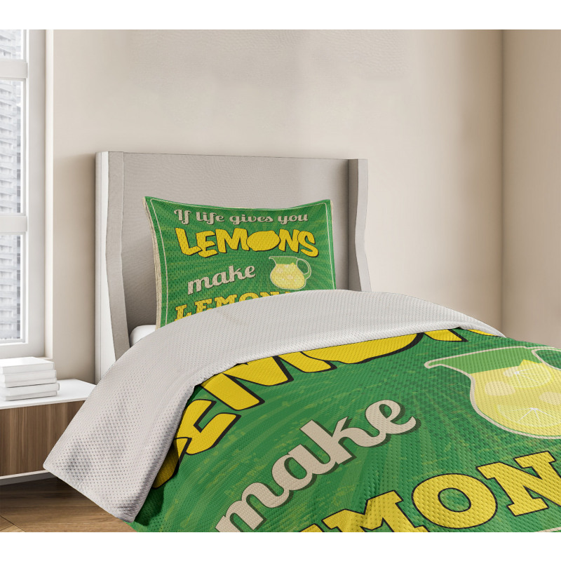 If Life Gives You Lemon Bedspread Set