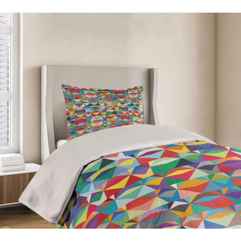 Chevron Triangles Bedspread Set