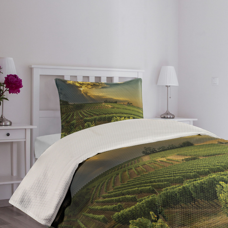 France Sunset Vineyard Bedspread Set