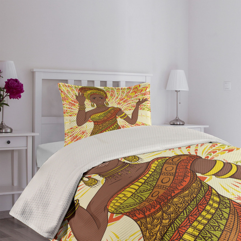 Dancing Woman Bedspread Set