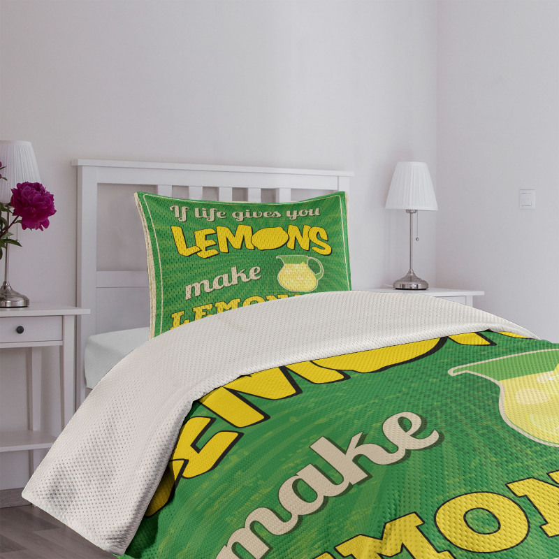 If Life Gives You Lemon Bedspread Set