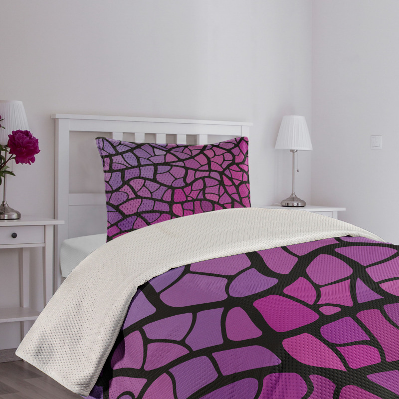 Graphic Stained Glass Bedspread Set