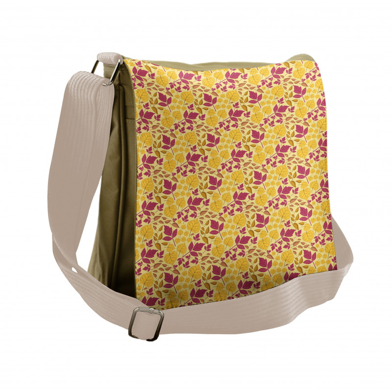 Season Color Leaves Messenger Bag