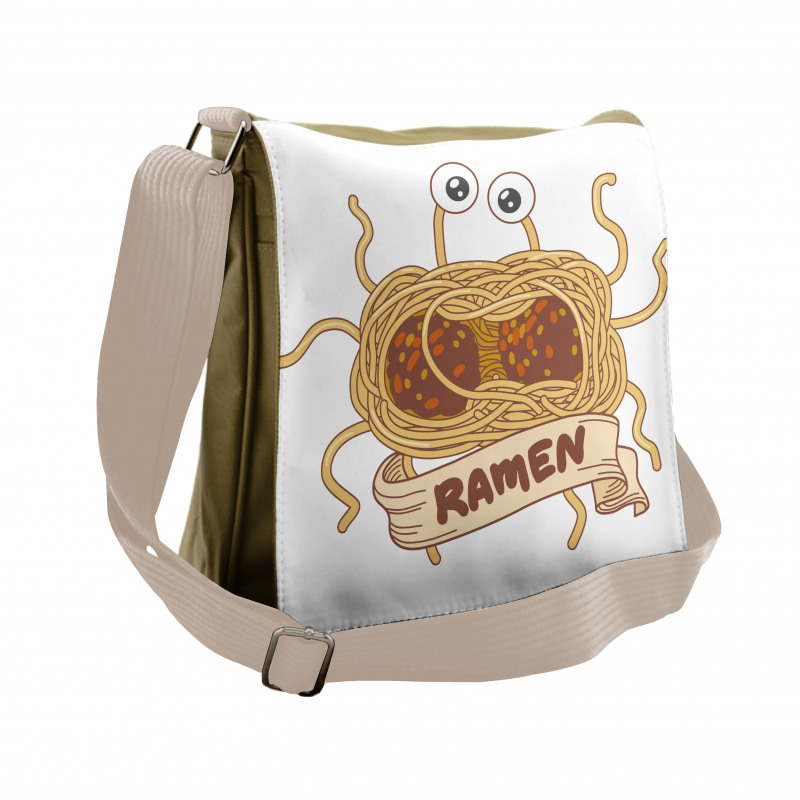 Flying Spaghetti Monster Messenger Bag