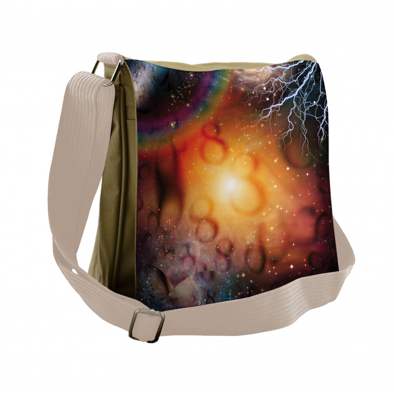 Universe and Electricity Messenger Bag