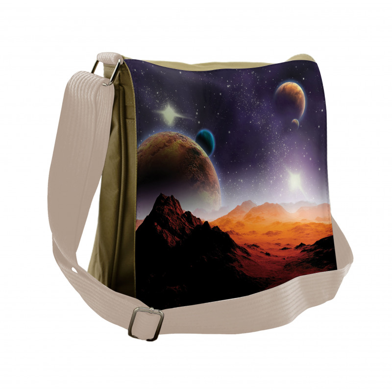 Solar Sky Orbit Comet Messenger Bag