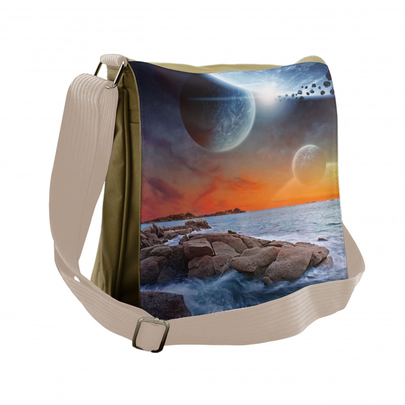 Planet Landscape View Messenger Bag