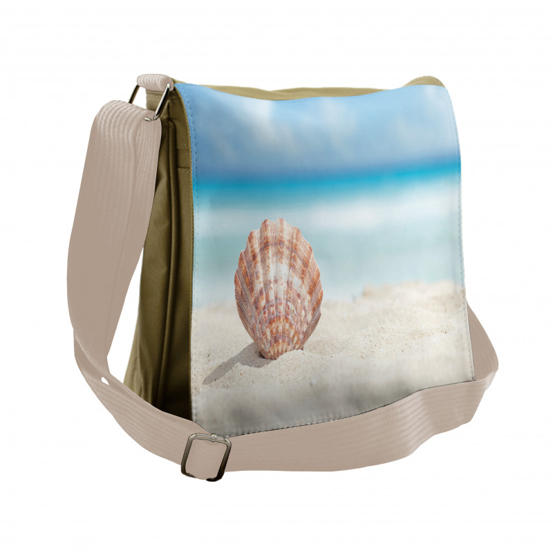 Sandy Exotic Beach Shell Messenger Bag