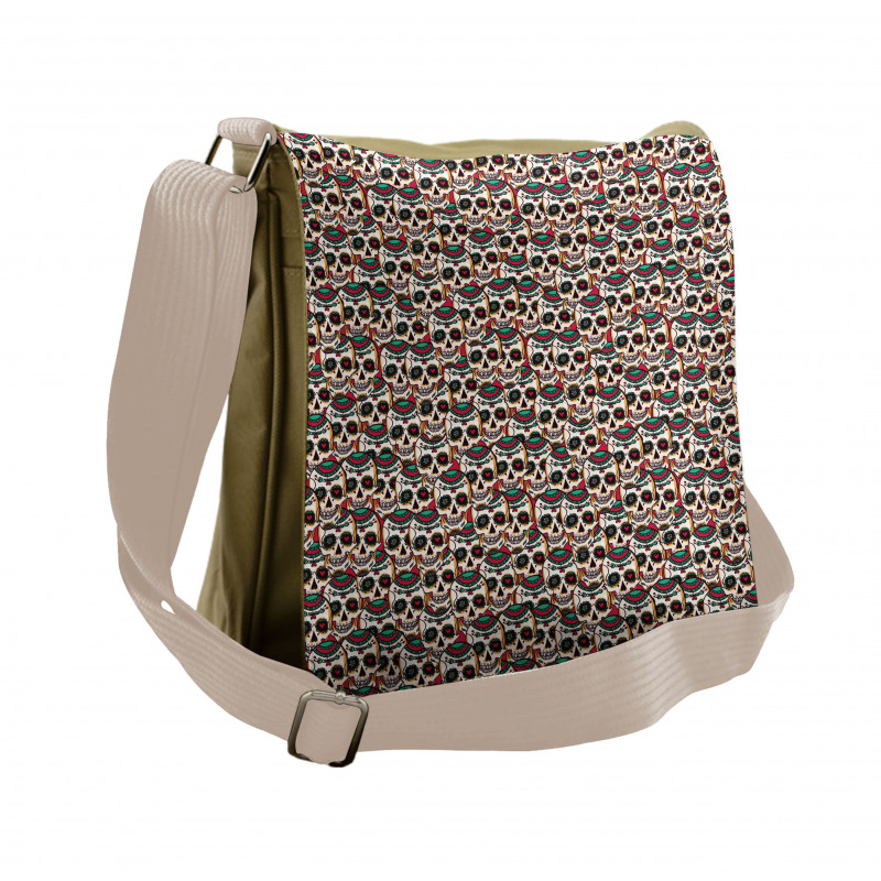 Paisley Floral Pattern Messenger Bag