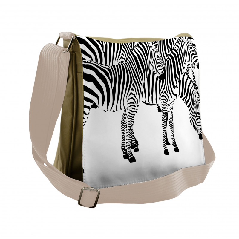 Wild Zebras Messenger Bag