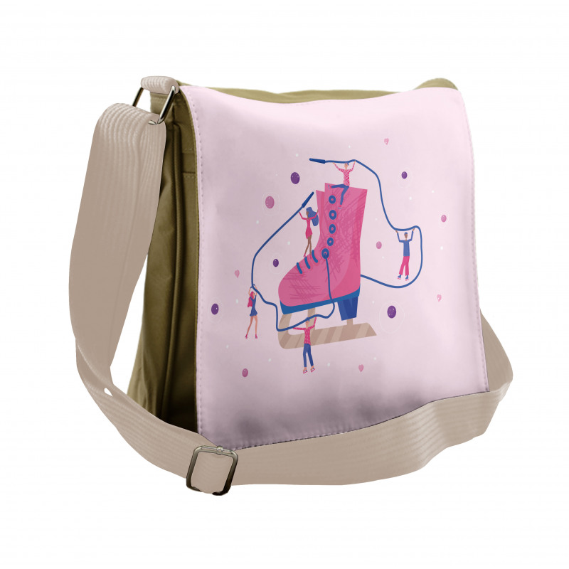 Giant Boat and People Messenger Bag