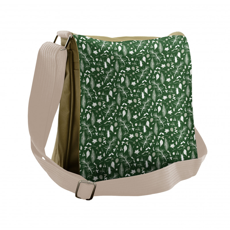 Seeds Leaves Twigs Beatles Messenger Bag