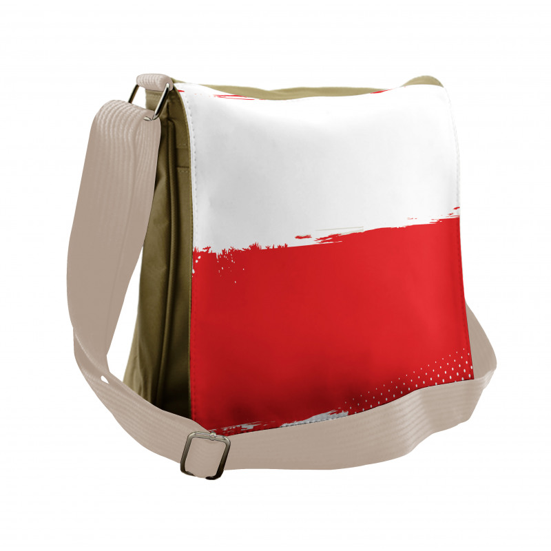 Grunge Flag Illustration Messenger Bag