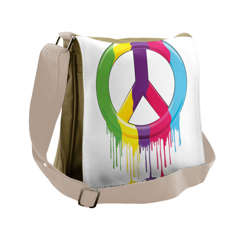 Peace Themed Messenger Bag