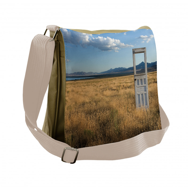 Field with Mountains Messenger Bag