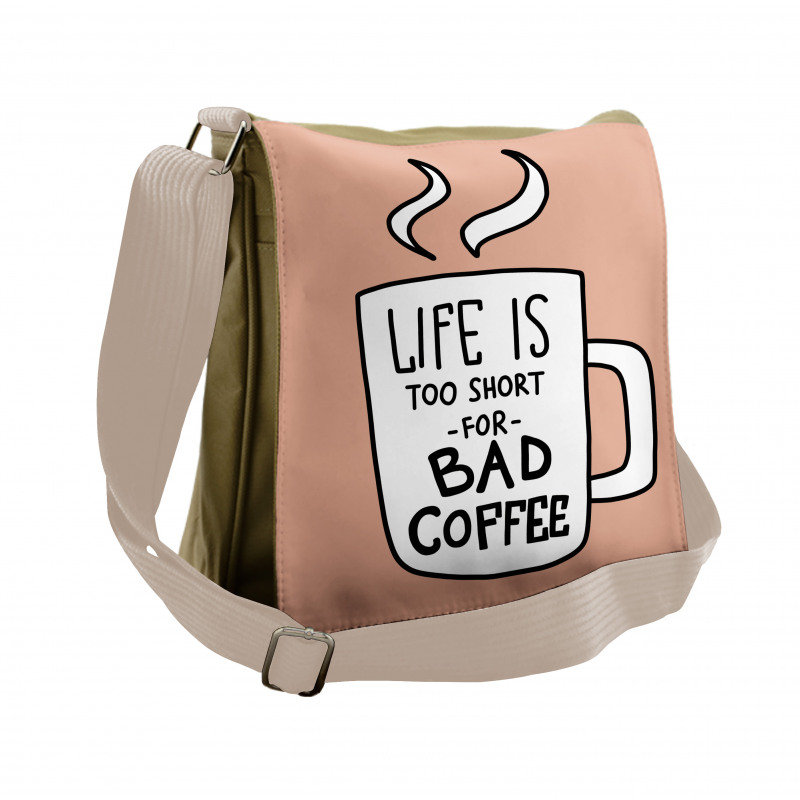 Coffee Lover Mug Concept Messenger Bag