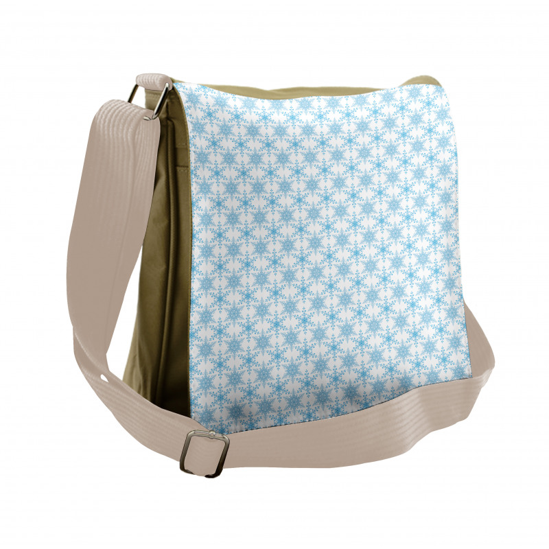 Snowfall Winter Messenger Bag