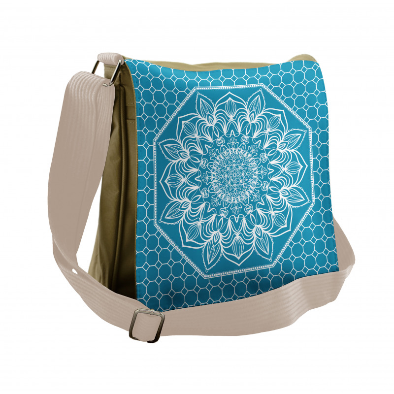 Floral Intricate Art Messenger Bag