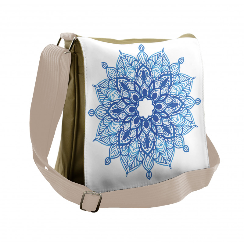 Ethnic Ornament Flower Messenger Bag