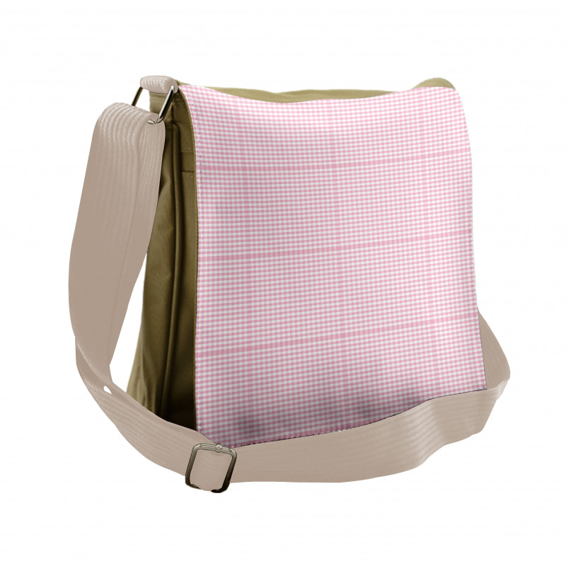 Basic Picnic Gingham Check Messenger Bag