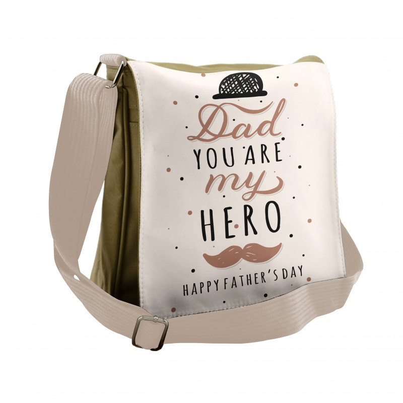 Dad You are My Hero Messenger Bag