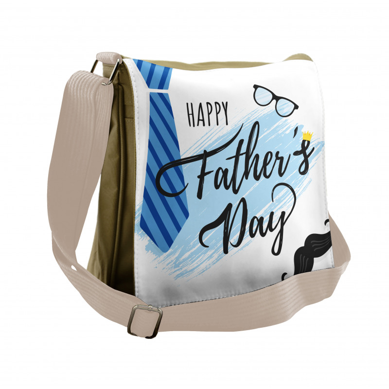 Dad Items and Words Messenger Bag