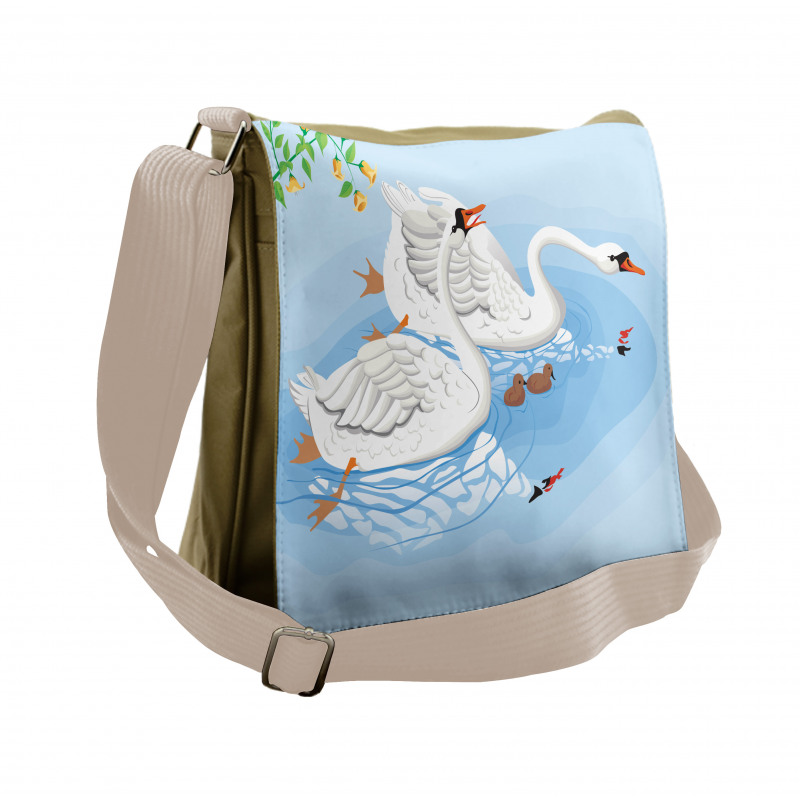 Gracious River Nature Scenery Messenger Bag