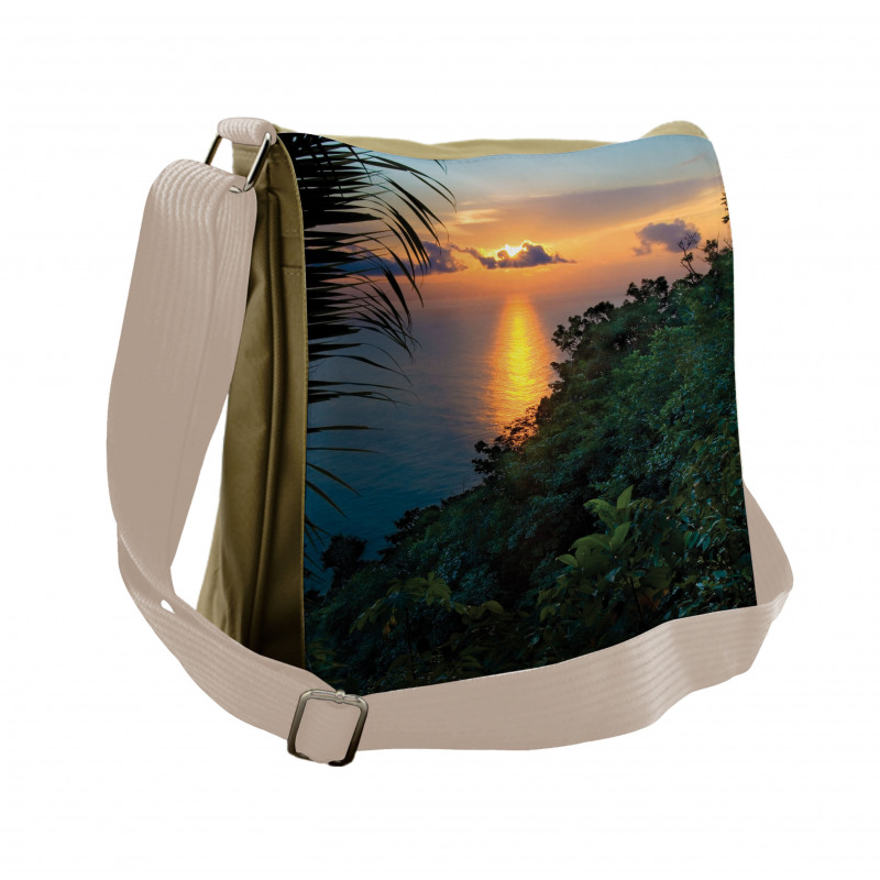 Sunrise on Ocean Seaside Messenger Bag