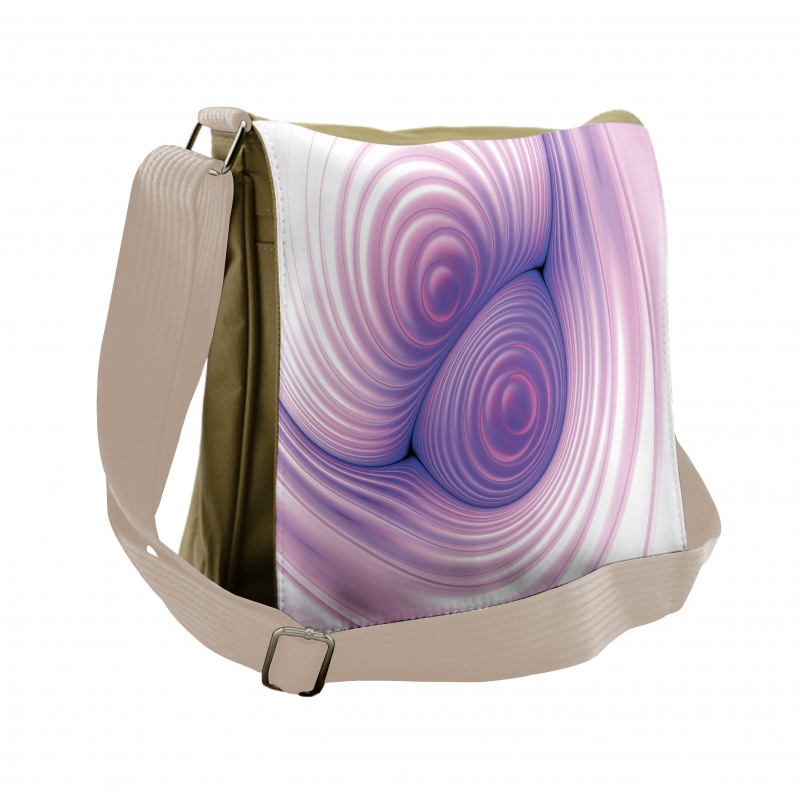 Circular Fractal Messenger Bag