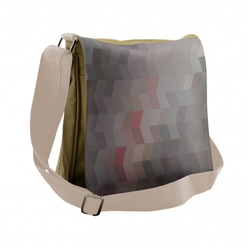 Rectangular Shape Messenger Bag