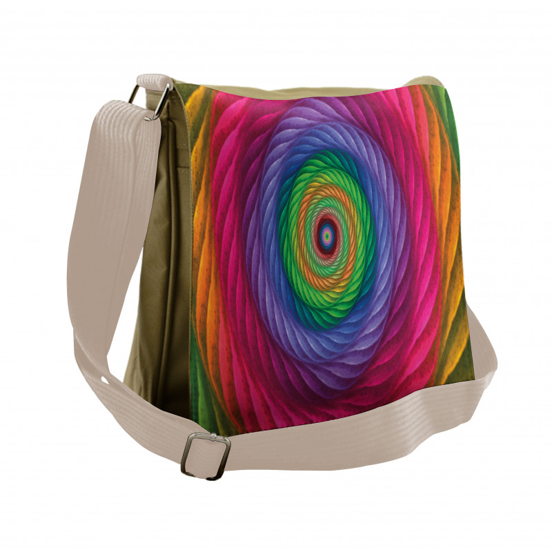 Spiral Vortex Messenger Bag