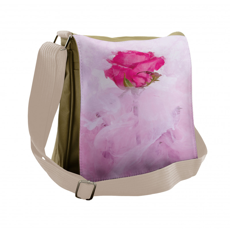 Floral Fine Art Messenger Bag