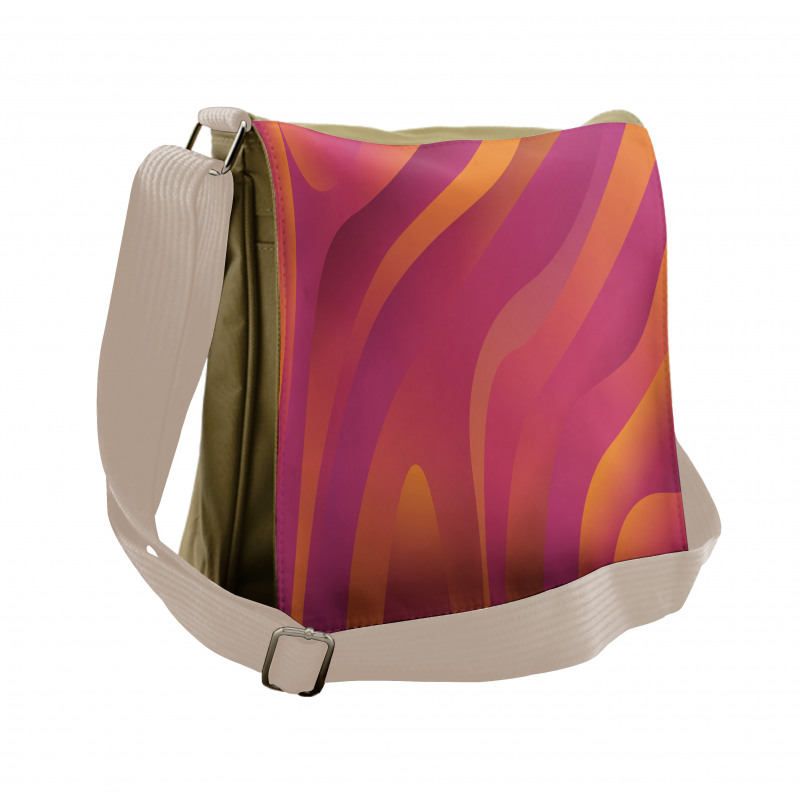 Fluid Shapes Art Messenger Bag