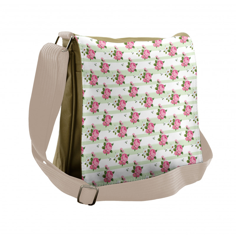 Daisies Flowers Bouquet Art Messenger Bag