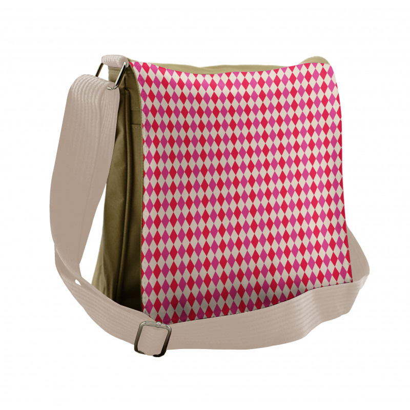 Polygonal Grid Messenger Bag